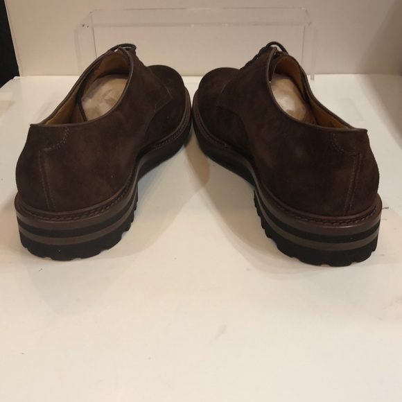 Brunate Mens Brown Suede Oxford Made in Italy - Picture 4 of 7